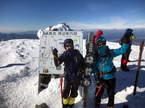 2022.1.8-9　硫黄岳（雪山）