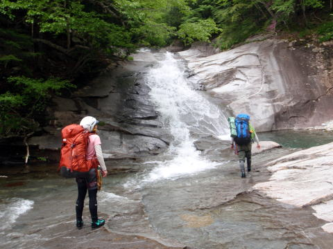 2018.5.26-27　釜ノ沢東俣（沢登り）