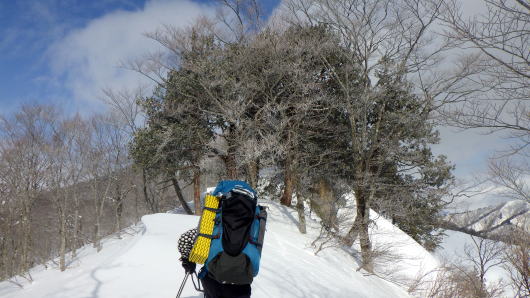 2020.2.29-3.1　奥利根・雨ヶ立山（奥利根橋から尾根を辿る）（雪山）