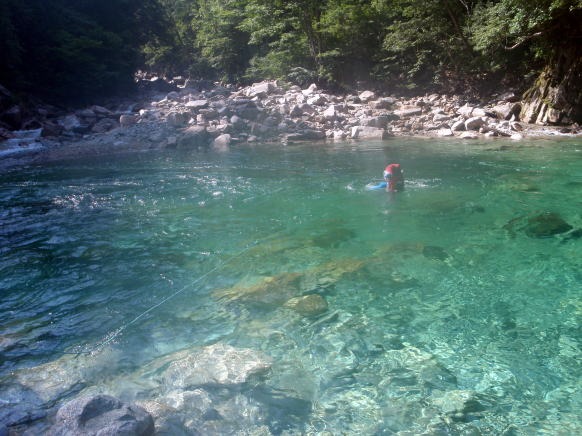 2013.8.10-16　金木戸川小倉谷（沢登り）