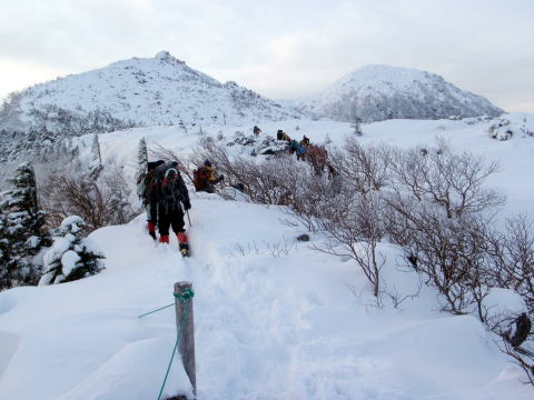 2012.1.21-2 北八ツ・天狗岳~ニュウ(雪山)