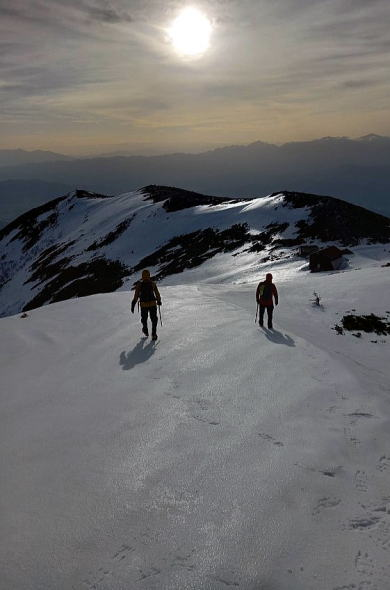 2024.4.6-7　将棋頭山（雪山）