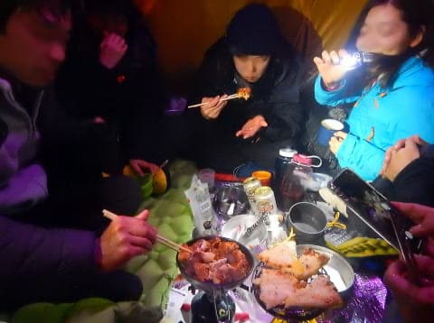 2020.1.3-4　北八ツ・北横岳～雨池山～縞枯山～渋ノ湯（雪山）
