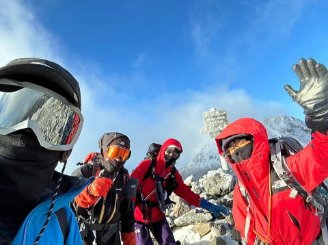 2024.1.6-7　白根隠山（雪山）