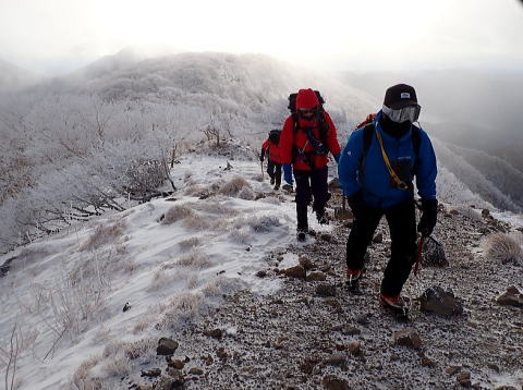 2024.1.6-7　白根隠山（雪山）