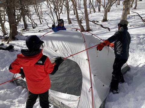 2024.1.6-7　白根隠山（雪山）