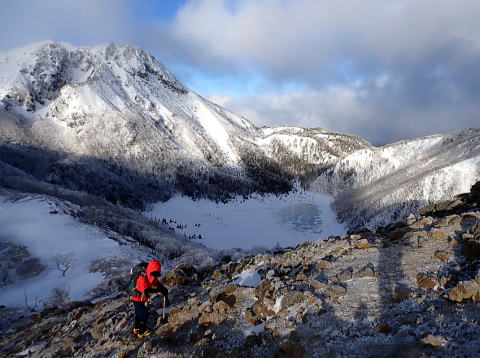 2024.1.6-7　白根隠山（雪山）