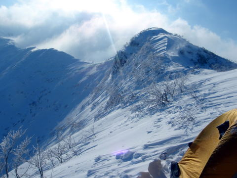 2018.3.24-25　茂倉岳（途中まで）（雪山）