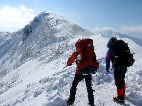 2018.3.24-25　茂倉岳（途中まで）（雪山）