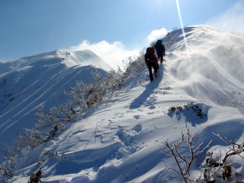 2018.3.24-25　茂倉岳（途中まで）（雪山）