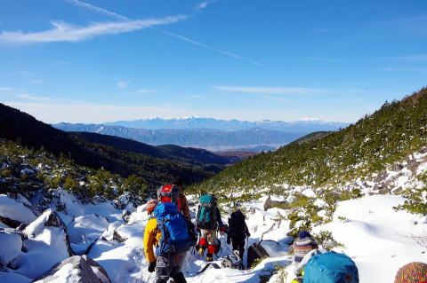 2018.1.6-7　縞枯山・茶臼山（雪山）