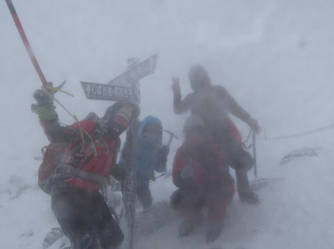 2018.2.10-11　八ヶ岳 天狗岳（途中まで）（雪山）