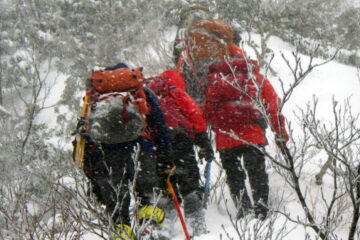 2020.2.22-23　旭岳（観音山の先１５８３ｍＰまで）（雪山）