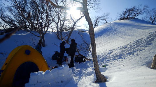 2020.3.21-22 白根隠山(雪山)