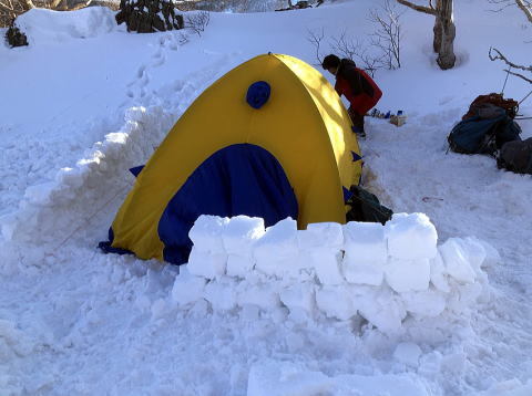 2020.3.21-22 白根隠山(雪山)