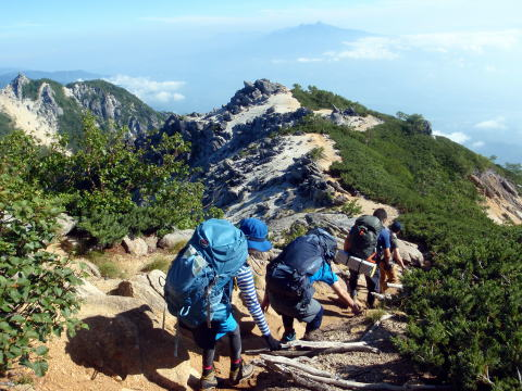 2018.8.4-5　鳳凰三山（尾根歩き）