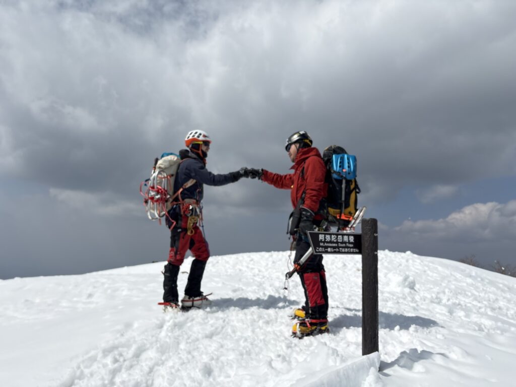2026.3.28-29　阿弥陀南陵&北陵（雪山・バリエーション）