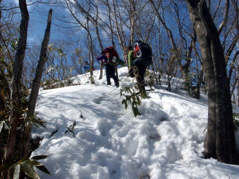 2017.3.11-12　大佐飛山（百村山～黒滝山～大長山まで）（雪山）