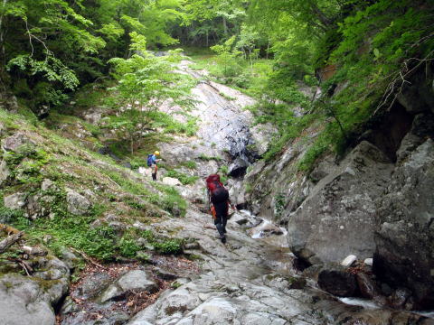 2015.6.14 鶏冠谷左俣(沢登り)