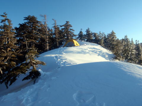 2014.3.22-23 越百山(雪山)