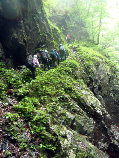 2014.7.20-21 大常木谷(沢登り)