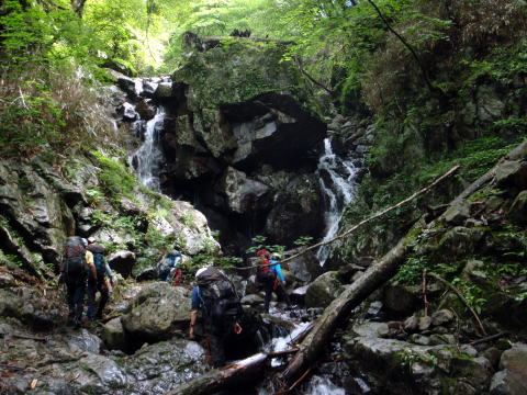 2014.7.20-21 大常木谷(沢登り)