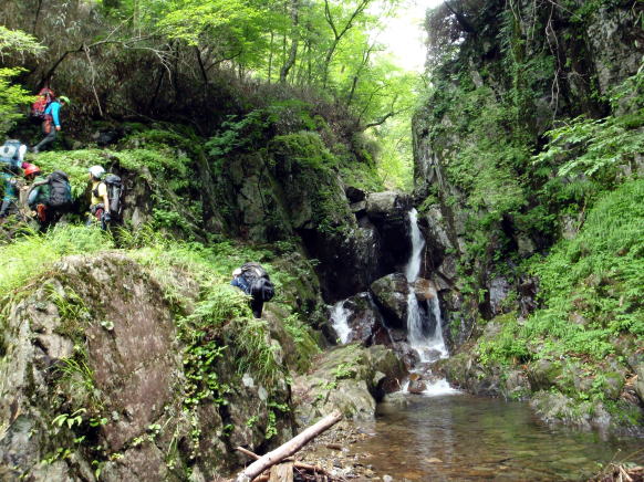2014.7.20-21 大常木谷(沢登り)