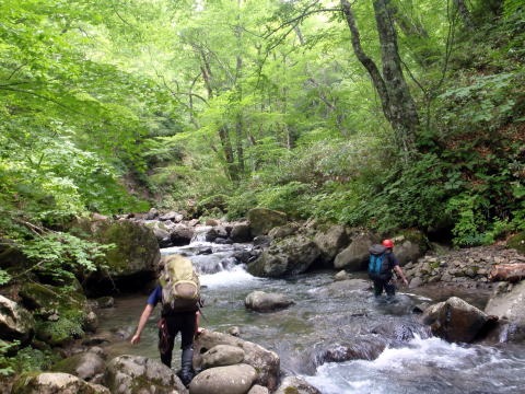 2011.8.6-7　阿武隈川本谷（沢登り）