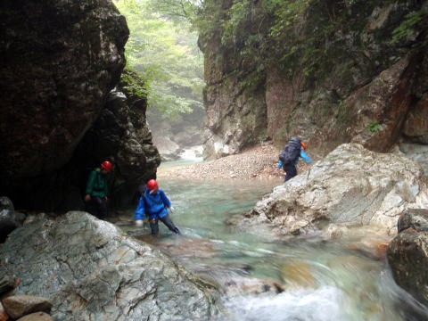 大蛇尾川西俣 東俣（沢登り）