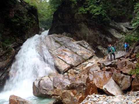 大蛇尾川西俣 東俣（沢登り）