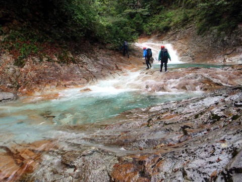 大蛇尾川西俣 東俣（沢登り）