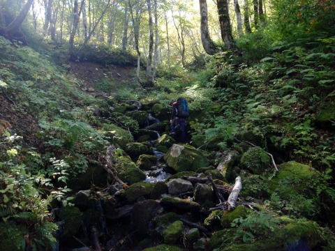 2011.10.8-10　穴堂沢 カケス沢（沢登り）