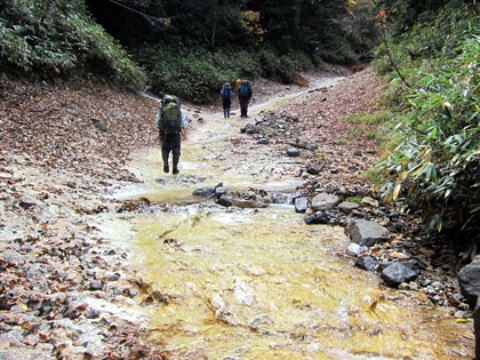 2011.10.15　大薙沢右俣 四郎沢（沢登り）