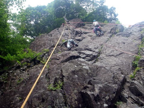 2011.6.12　丹沢 懸垂岩　モミソ沢（沢登り）