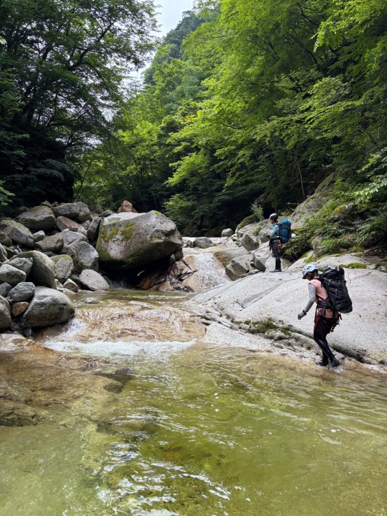 2026.7.19-20　尾白川 鞍掛沢・乗越沢（沢登り）