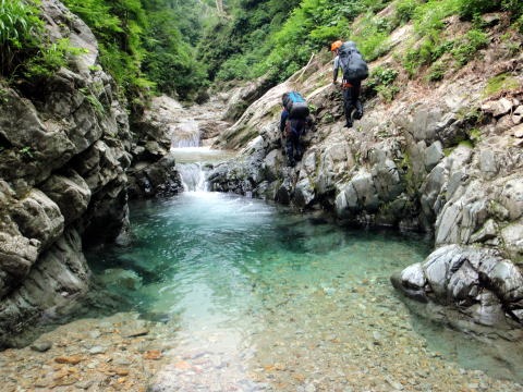 2012.8.11-14　和賀・生保内川（沢登り）