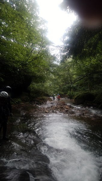2019.8.31-9.1中ノ岐沢(沢登り)