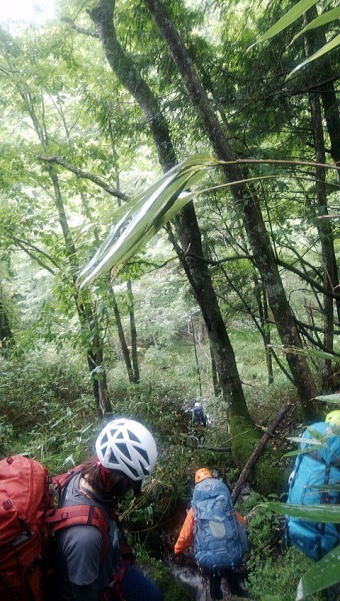 2019.8.31-9.1中ノ岐沢(沢登り)
