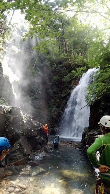 2019.8.31-9.1中ノ岐沢(沢登り)